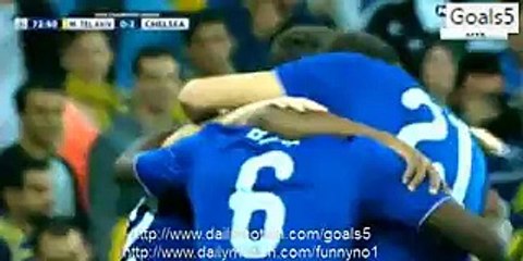 Willian Goal Maccabi Tel Aviv 0 - 2 Chelsea Champions League 24-11-2015