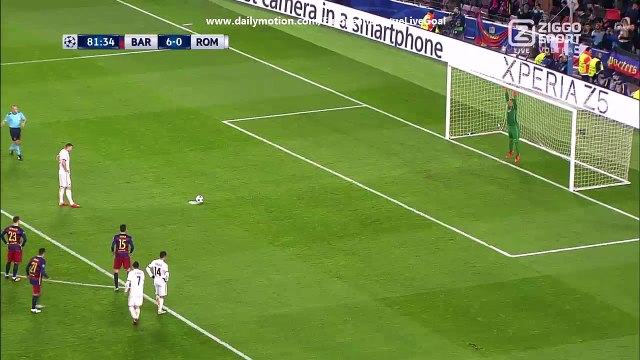 Edin Dzeko Penalty Missed | Barcelona - AS Roma 24.11.2015 HD