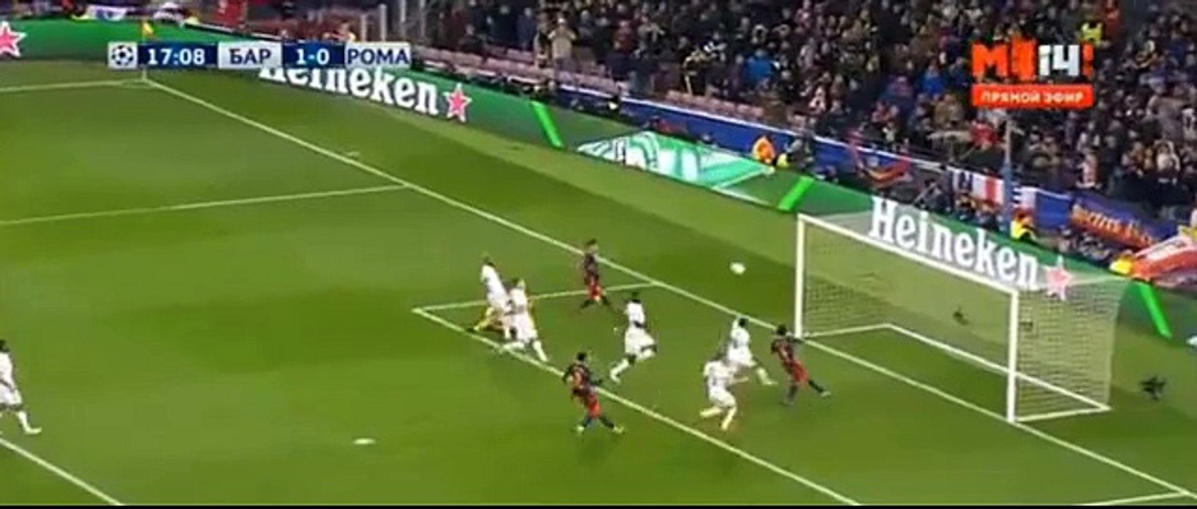 Leo Messi Fantastic Goal 2:0  - Fc Barcelona vs As Roma - 24.11.2015