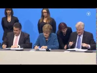 QEVERIA GJERMANE MERKEL PREZANTON KABINETIN E KOALICIONIT TE MADH TE SAJ LAJM