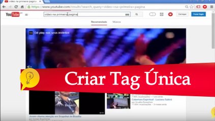 Como Criar Tag Única Para Colocar Seus Vídeos Recomendados - Dica #10