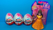 Disney PRINCESS Belle Ariel Kinder Surprise eggs Disney Princess Barbie Kinder Surprise eg