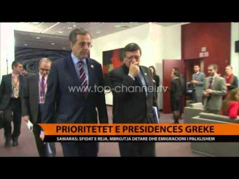 Prioritetet e presidencës greke - Top Channel Albania - News - Lajme