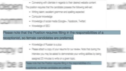 Job posting causes outrage online for sexist description