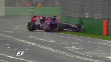Kvyat Crash in Australia Qualifying 2014