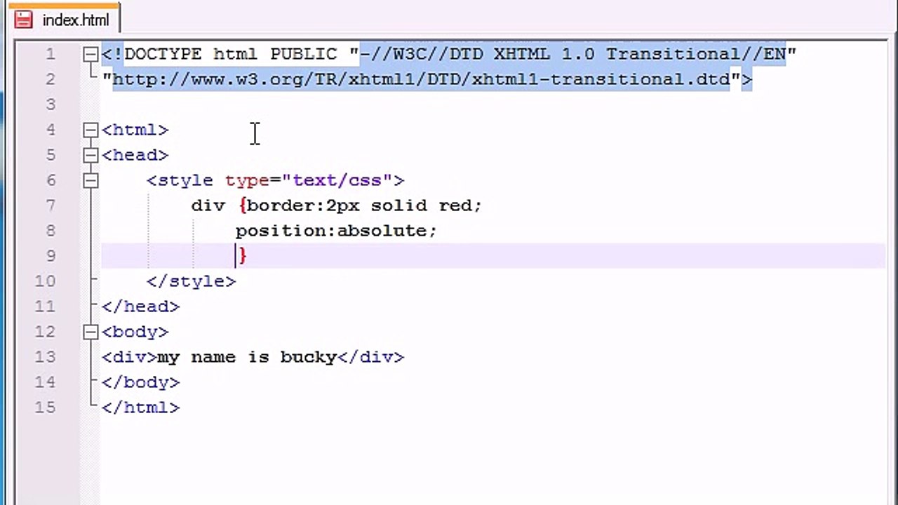 XHTML and CSS Tutorial - 29 - div