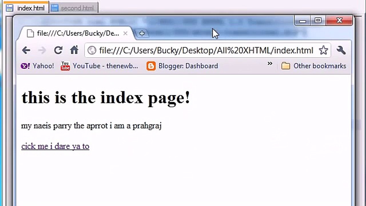 XHTML and CSS Tutorial - 34 - External Style Sheets