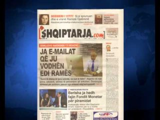 SHTYPI I DITES TITUJT KRYESORE TE FAQEVE TE PARA TE GAZETAVE SHQIPTARE 30 DHJETOR 2013