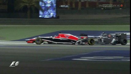 Bianchi and Sutil Crash in Bahrain 2014
