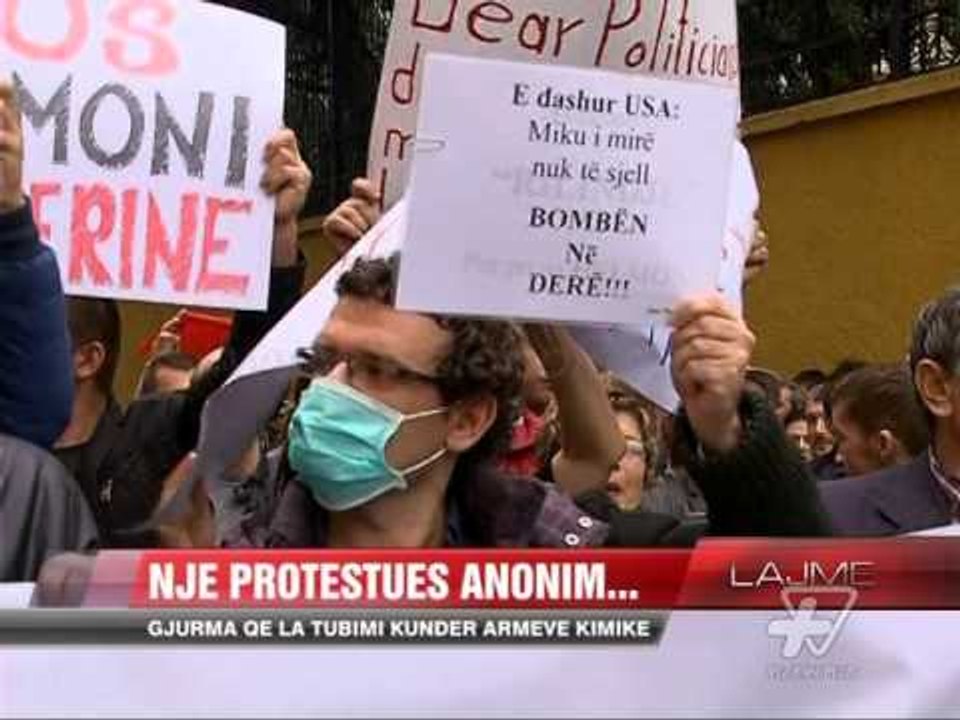 Një protestues anonim - News, Lajme - Vizion Plus