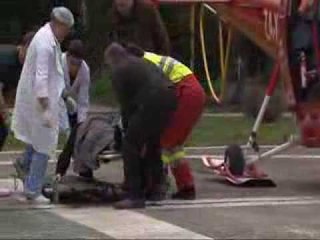 SERISH AKSIDENT FURGONI NE PESHKOPI DEL NGA RRUGA,PLAGOSEN 8 PERSONA LAJM