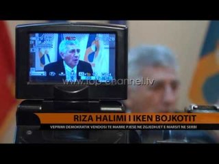 Riza Halimi i ikën bojkotit - Top Channel Albania - News - Lajme