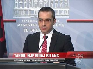 Tahiri, një muaj bilanc për dhjetorin - News, Lajme - Vizion Plus