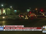 Nitric acid leak at Phoenix plant