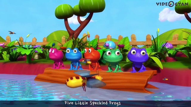 Five Little Speckled Frogs 5 Little Speckled Frogs 3D Rhymes For Children