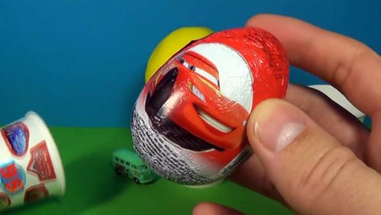 Play doh ICE CREAM surprise eggs Disney Pixar Cars MARVEL Spiderman Disney PRINCESS Play D