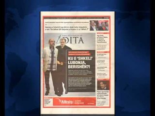 SHTYPI I DITES TITUJT KRYESORE TE FAQEVE TE PARA TE GAZETAVE SHQIPTARE 9 JANAR 2014