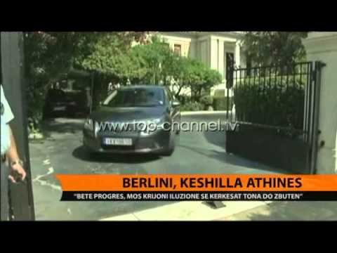 Berlini, këshilla Athinës - Top Channel Albania - News - Lajme