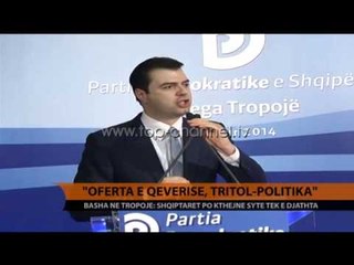 "Oferta e qeverisë, tritol-politika" - Top Channel Albania - News - Lajme