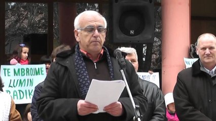 Banorët e Peshkopisë e Dibrës së Madhe në protestë