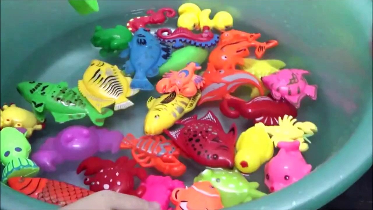 Catch fish toys robo fish with racquet for kids ** Vớt cá trò chơi cá robot