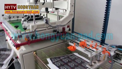 Screen printing machine with Automatic unloading system