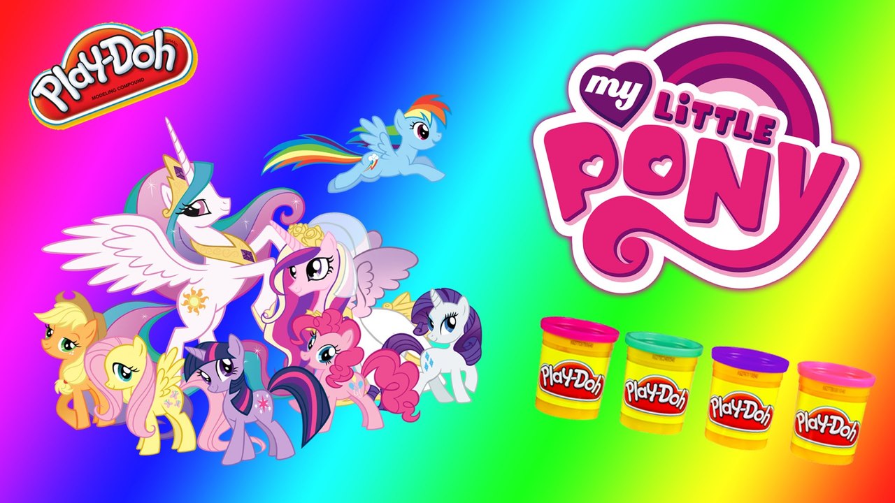 NEW Play-Doh ** My Little Pony Make and Style Ponies ** Apple Jack, Twilight Sparke && Rainbow Dash