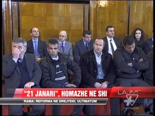 "21 janari", Rama: Reforma në drejtësi, ultimatum - News, Lajme - Vizion Plus