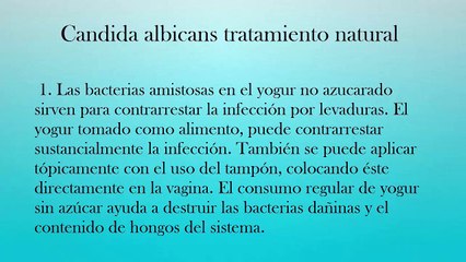 Candida Albicans Tratamiento