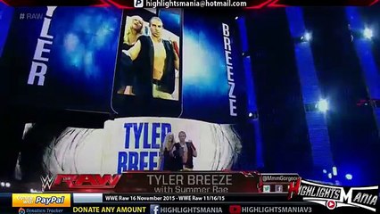 WWE Raw 16 November 2015 Highlights - wwe monday night raw 11_16_15 highlights
