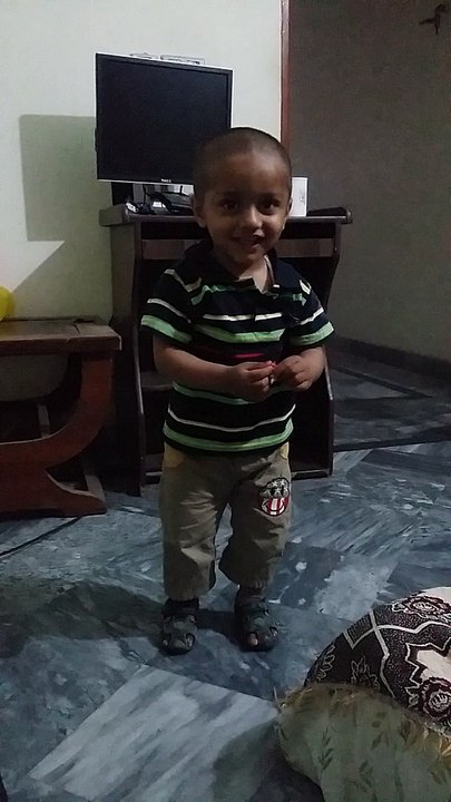 Muhammad Arham learning to walk