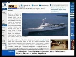 SARKO EN VACANCES : Prix, yatch, ...