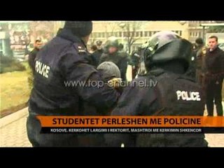 Prishtinë, protestë e studentëve, ndërhyn policia - Top Channel Albania - News - Lajme