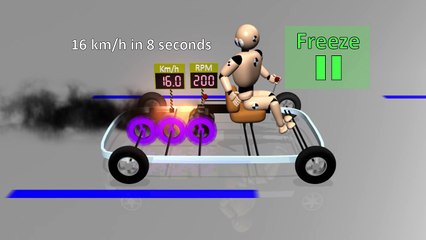 Cars- engine power and transmission - 3D animation