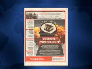 SHTYPI I DITES TITUJT KRYESORE TE FAQEVE TE PARA TE GAZETAVE SHQIPTARE E ENJTE 30 JANAR 2014