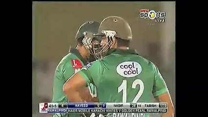 Nasir Jamshed 104 Runs of 64 Balls vs Karachi Whites in Haier Cup T20 2015