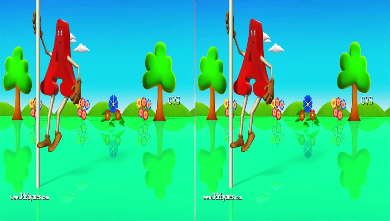 Stereoscopic 3D videos for 3D glasses | 3D Nursery Rhymes | English Nursery Rhymes | Nursery Rhymes for Kids