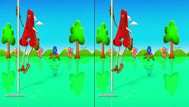 Stereoscopic 3D videos for 3D glasses | 3D Nursery Rhymes | English Nursery Rhymes | Nursery Rhymes for Kids