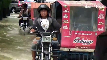 Kampus Universitas Sumatera Utara Terendam Banjir