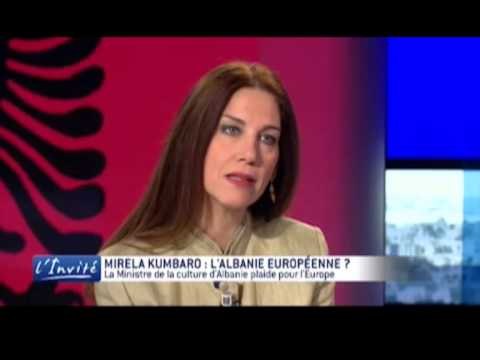 INTERVISTA E KUMBAROS MINISTRJA E KULTURES E FTUAR NE TELEVIZIONIN FRANCEZ TV5 MONDE LAJM