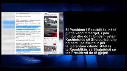 PS: PRESIDENTI PO MBAN QENDRIM POLITIK