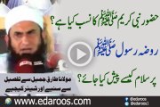 Huzoor Nabi Kareem Ka Nasab Kya Hai, Roza e Rasool SAW Pe Salam Kaise Kya Jaye By Maulana Tariq Jameel