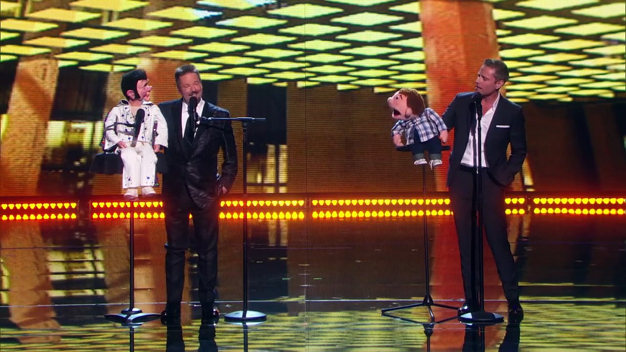Paul Zerdin: Terry Fator Joins Ventriloquist Onstage - Americas Got Talent 2015 Finale