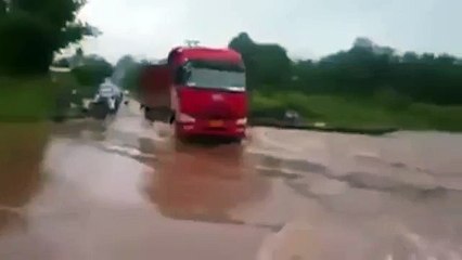 Truck Swallowed Whole