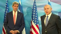Kerry condemns Palestinian attacks as he meets Israel PM