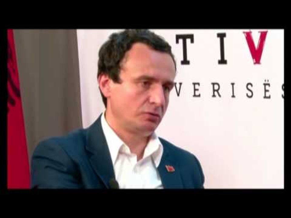 FLET ALBIN KURTI LIDERI I "VETEVENDOSJE" RREFEHET PER "VIZION +" PAS ZGJEDHJEVE LAJM