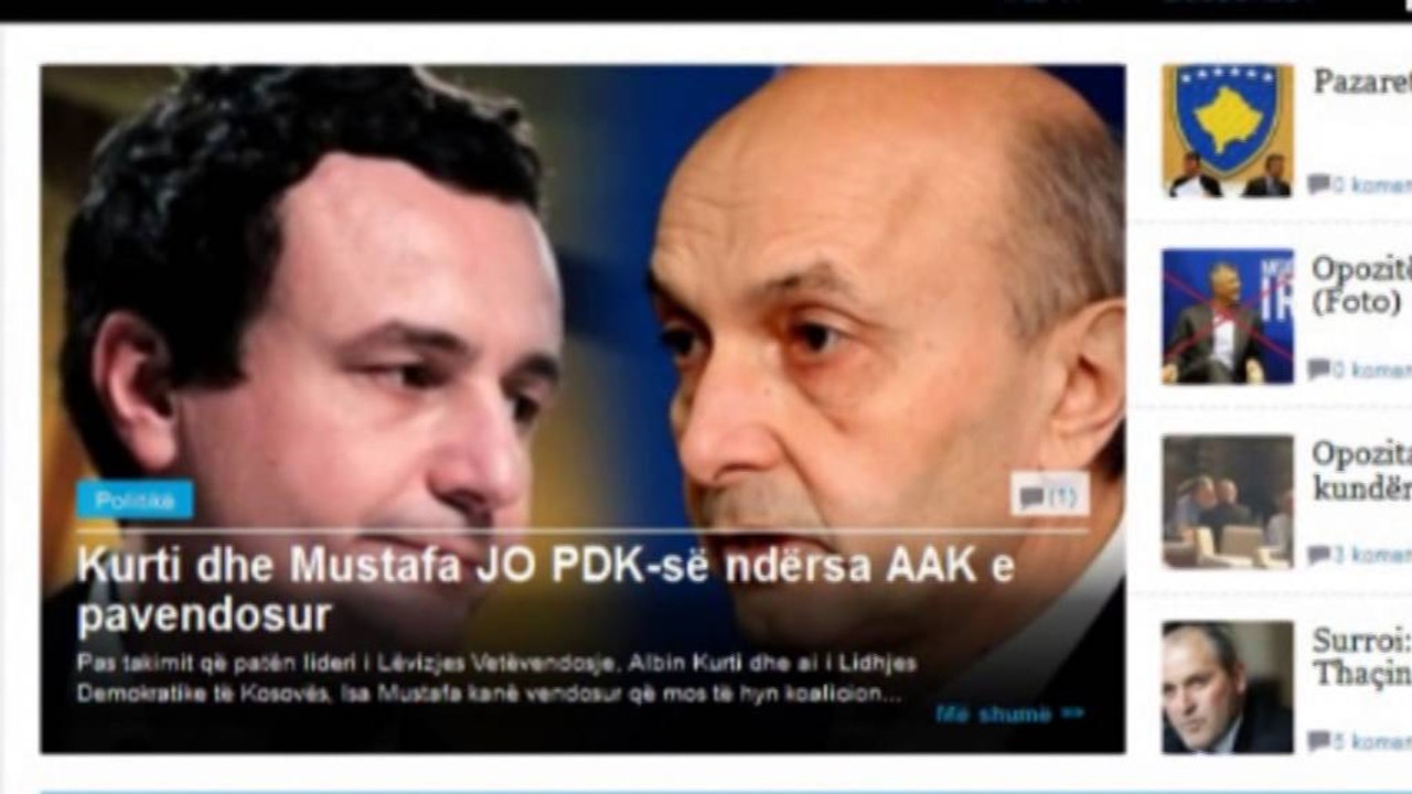 BASHKOHET OPOZITA, HARADINAJ KRYEMINISTER