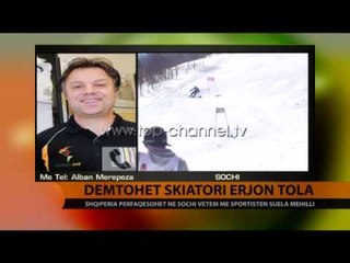 Soçi, dëmtohet skiatori Erjon Tola - Top Channel Albania - News - Lajme