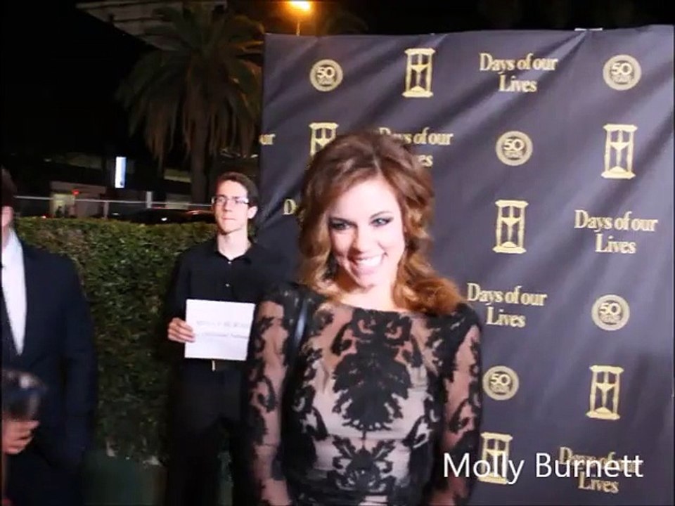 Daytime TV Examiner Interview: Molly Burnett of Day of our Lives at 50th Anniversary Party Red Carpet