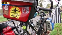 Cop21: 200 zadistes de Notre-Dame-des-Lande à vélo vers Paris